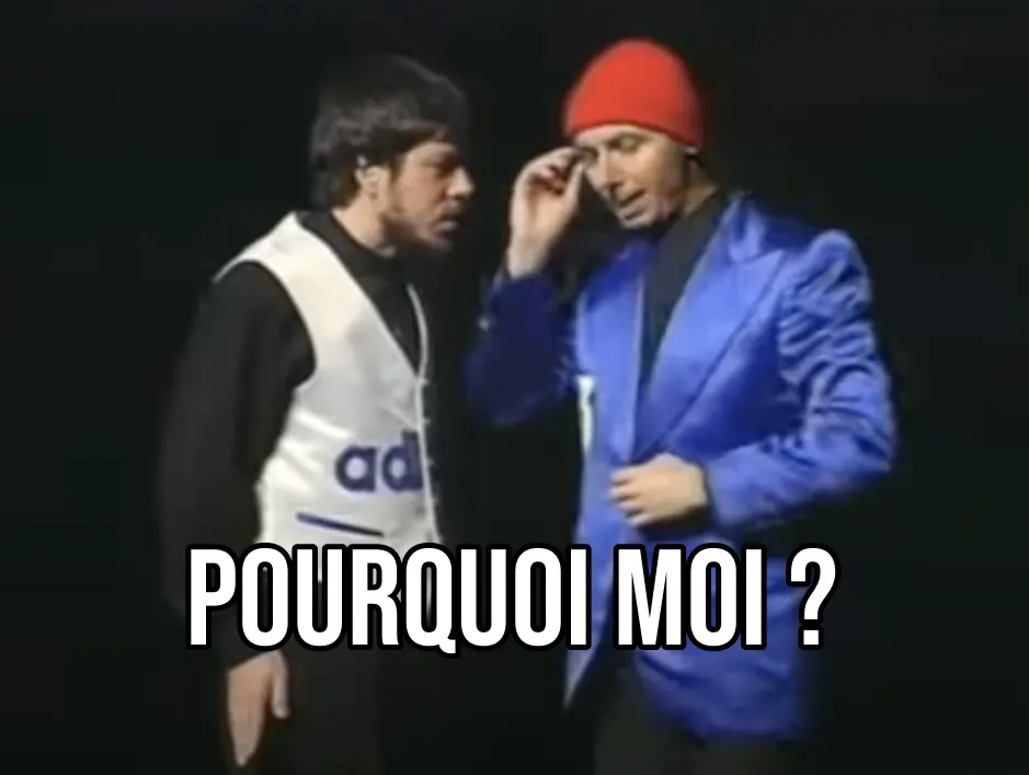 Chevalier et Laspales, dans le sketch 'Pourquoi moi ?'